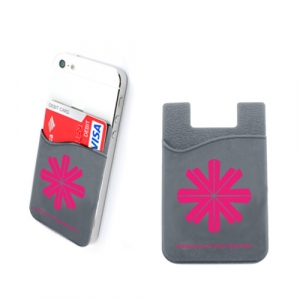 PRA76  Silicone Smart Wallet - Grey